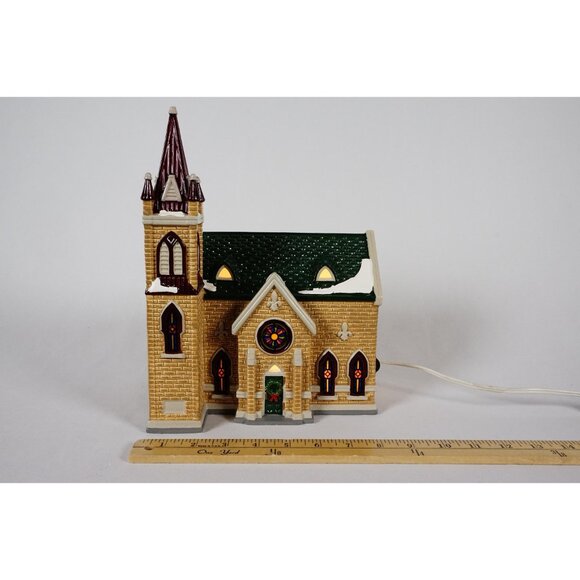 Department 56 Mount Olivet Church Snow Village Lighted House #54429 Building - Picture 2 of 9